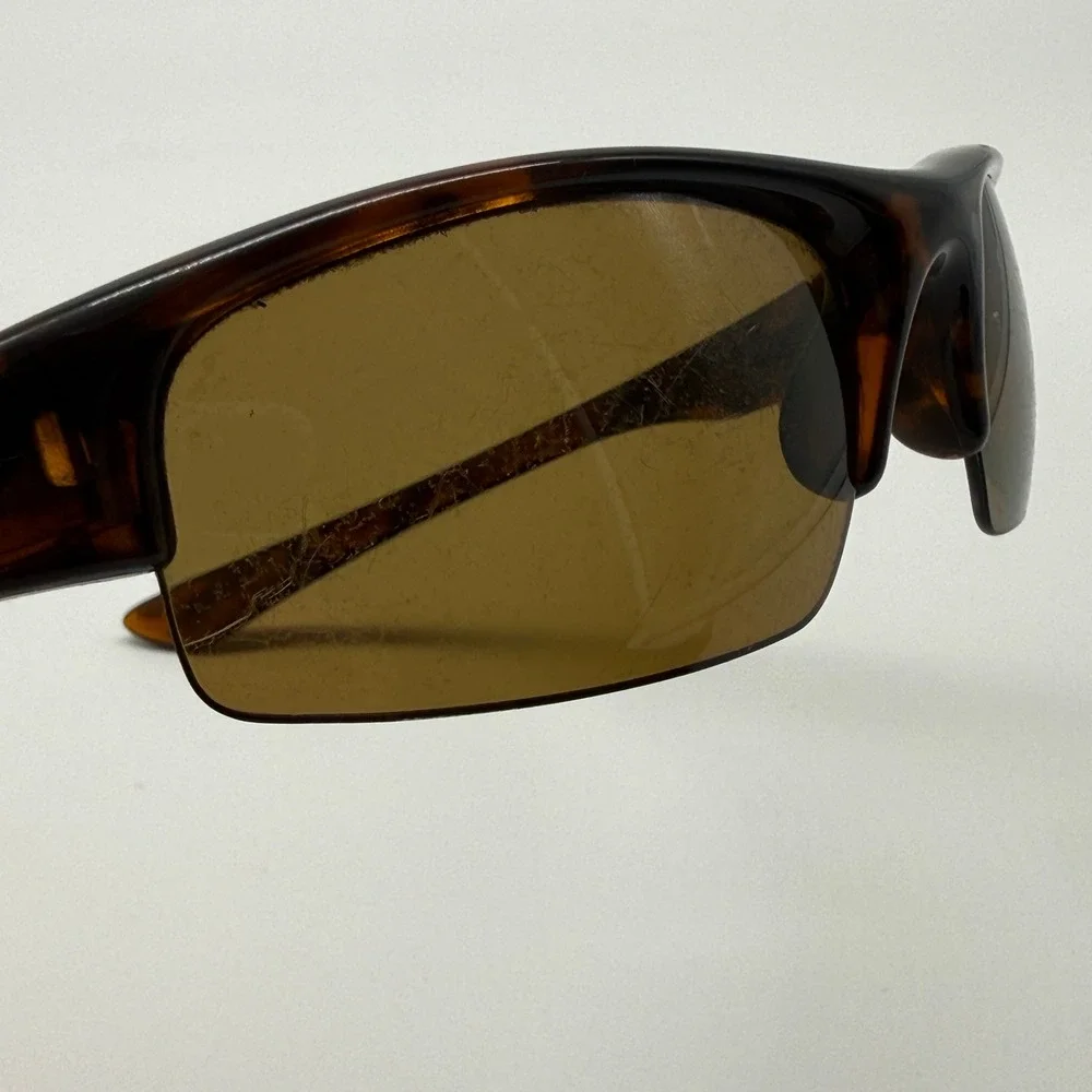Oakley Half Jacket Sunglasses Mens Tortoise Polarized Bronze Wrap Sport USA